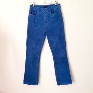 MOTHER The Insider Ankle Ankle Jeans in Lipstick and other stories blue velvet
